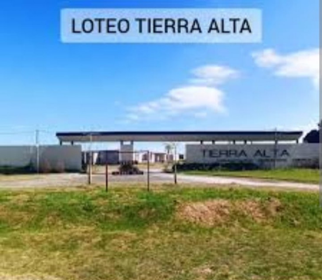 VENDO LOTE EN TIERRA ALTA ETAPA 1