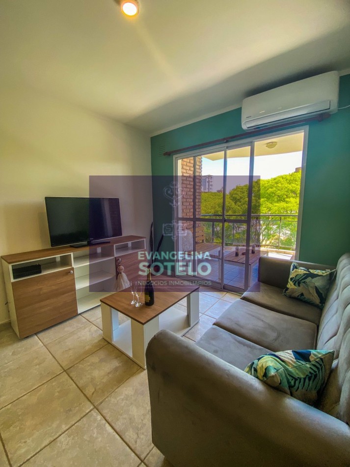 ALQUILO DEPARTAMENTO AMOBLADO DE 3 AMBIENTES ZONA PARQUE